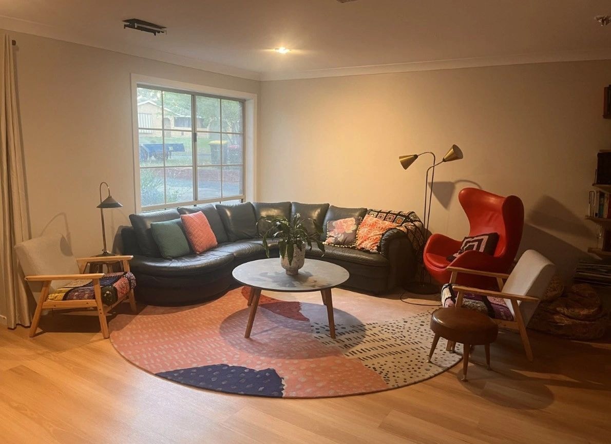 Clean rug in a beautiful loungeroom after Riverina Rug Wash service