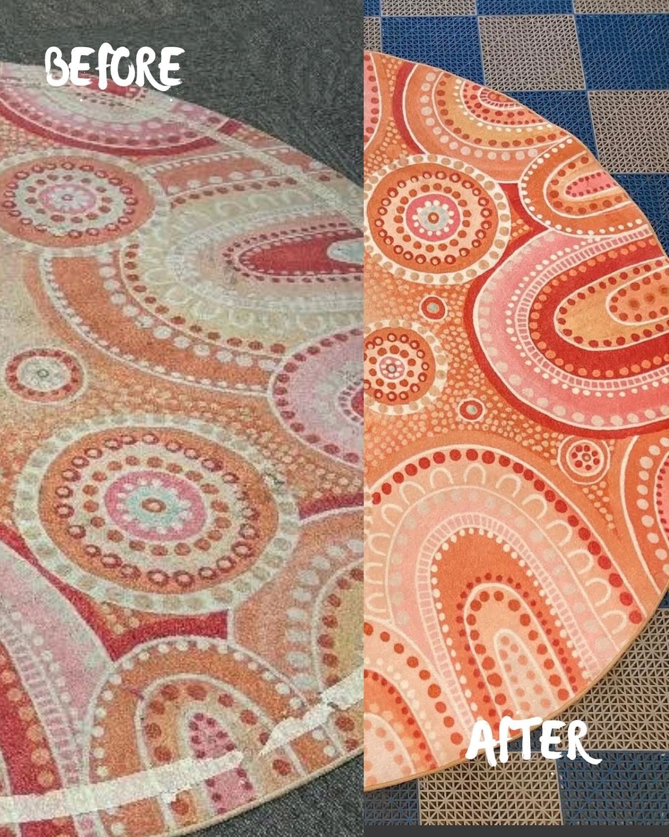 Rug cleaned by Riverina Rug Wash