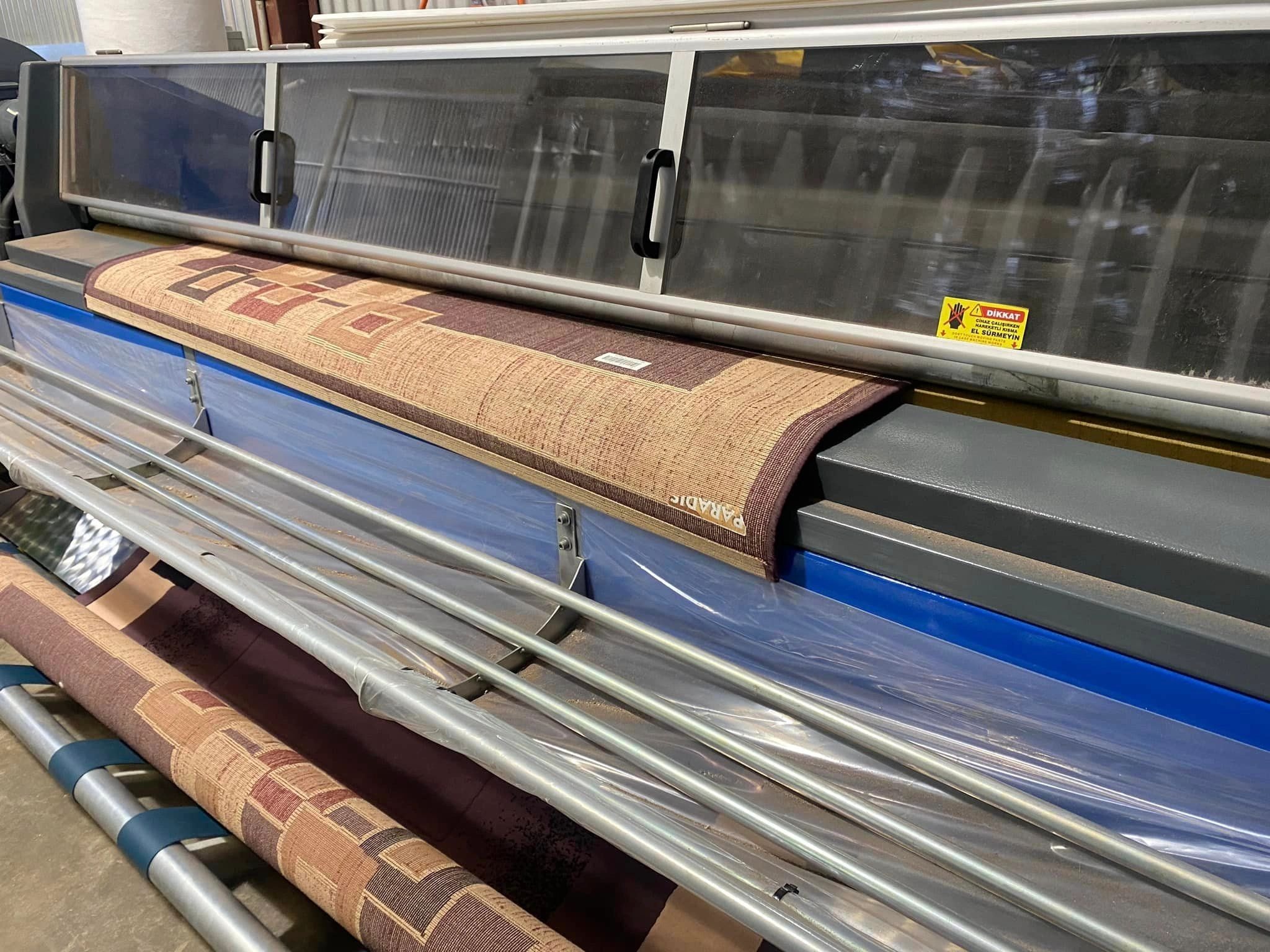 Rugs drying in the dedicated dry room